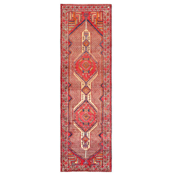 Pasargad Vintate Serab Collection Hand-Knotted Lamb's Wool Runner- 3' 7"x12' 2"