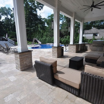 Back Yard Designed by Giuseppe Abbrancati and Built by Gappsi in Dix Hills NY