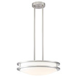 Access Lighting - Solero Dimmable LED Semi-Flush or Pendant, Brushed Steel Finish - Stylish and bold. Make an illuminating statement with this fixture. An ideal lighting fixture for your home.