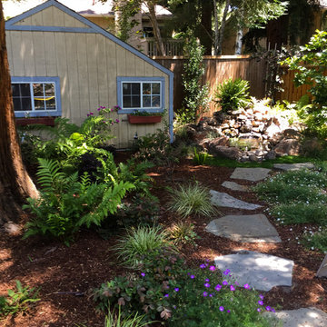 Playful, Secluded Shade Garden & Fairytale Pond