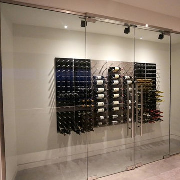 Glass Enclosed Wine Cellars