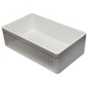 ALFI brand AB532 33" Single Basin Fireclay Kitchen Sink for - White