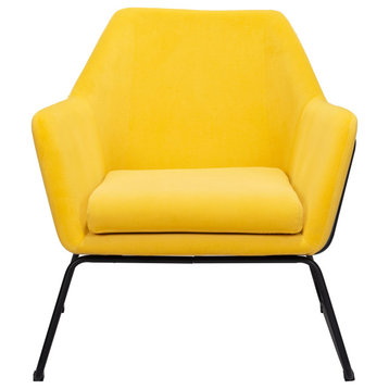 Sadie Accent Chair Brown , Yellow