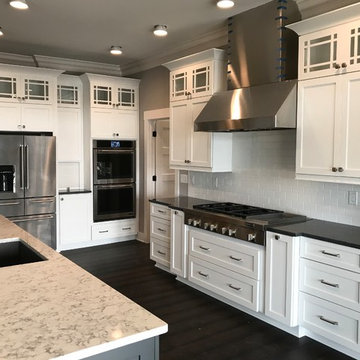 Custom Amish Cabinetry and Waypoint Cabinetry- Extra White and Peppercorn Grey