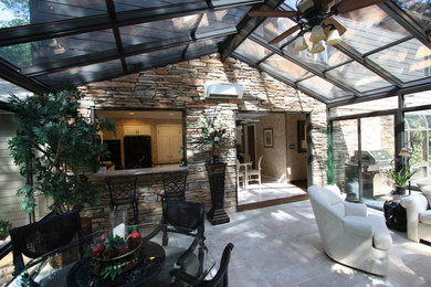 Inspiration for a mid-sized timeless sunroom remodel in St Louis