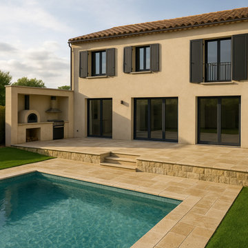 Déclaration de travaux sur une villa à Aix-en-Provence
