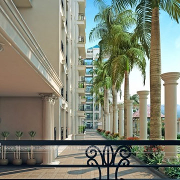 Apartment Building Elevation & it's 3D Rendering