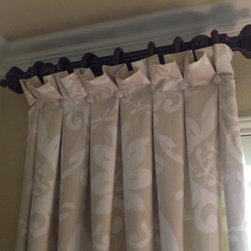 Inverted Pleated Drapery Panel - Window Treatments
