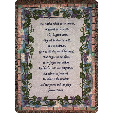 The Lord'S Prayer, 50X60 Tap Throw