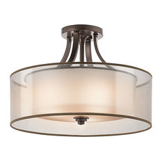 Semi Flush 4-Light, Mission Bronze