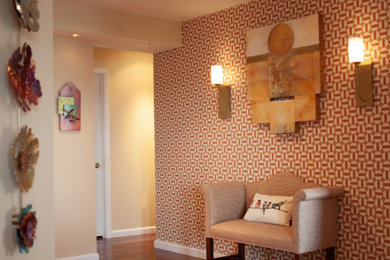 Hallway - transitional hallway idea in Philadelphia