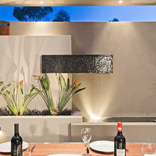 wall fountains and firepits