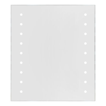 LED Battery Operated Mirror, Dot Lights, 50x70 cm
