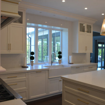 Luxury Custom Kitchen Renovation With Brass Inlays & Hidden Butler Pantry | Cali