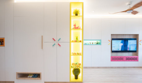 Houzz Tour: Pops of Colour Spell Fun in This Four-room Flat
