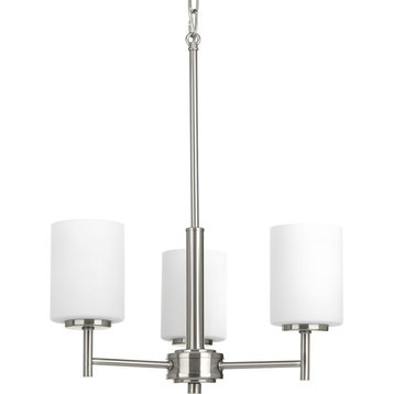 Replay Collection 3-Light Chandelier, Brushed Nickel