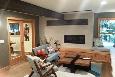 Basement - contemporary basement idea in Seattle