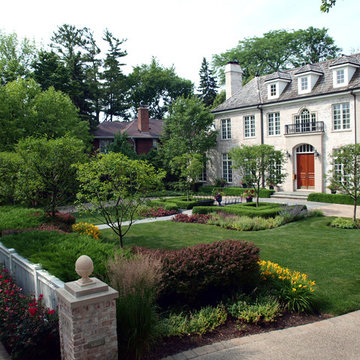 Curved Gravel Driveway and Landscape