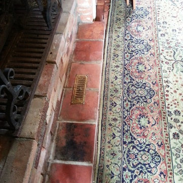 Very Old Quarry Fireplace Deep Cleaned and Sealed in Bedford