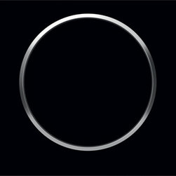 Geberit Black with Polished Chrome Ring Sigma10 Flush Plate - Bathroom Fixtures