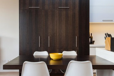 Design ideas for a contemporary dining room in Hamilton.