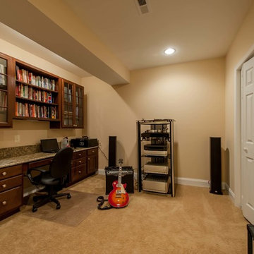Basement Built for Entertainment in Clifton, Virginia