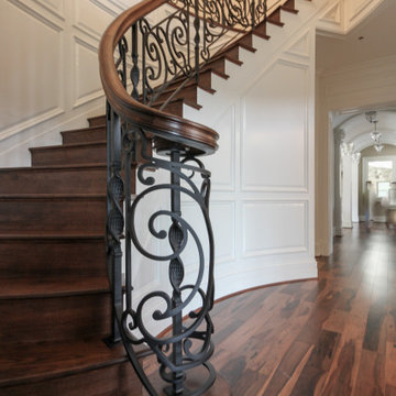 Project #74 | Circular Staircase with Hand-Forged Metal Panels