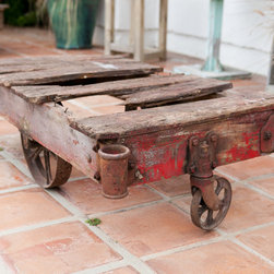 Rail Cart Coffee Table - Coffee Tables