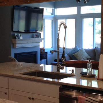 Transitional White Kitchen in Ridgefield, CT
