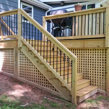 Apex wood deck