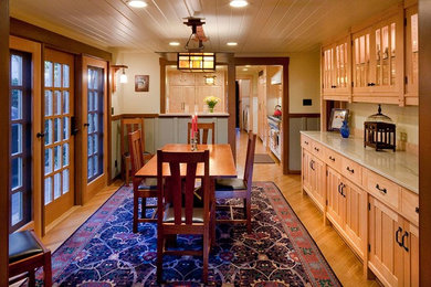 Arts and crafts kitchen photo in Los Angeles
