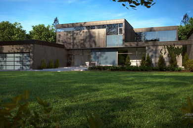 Modélisation 3D d’une maison moderne design