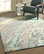 Casa Marble Rug, Blue and Gray, 1'10"x3'