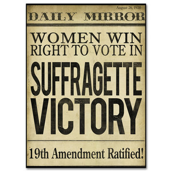 Color Bakery 'Women's Right to Vote' Canvas Art, 35"x47"