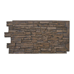 ALPINE FAUX DEEP STACKED STONE- 24"H x 48"W - Wall Panels