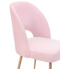 Swell Velvet Chair, Blush