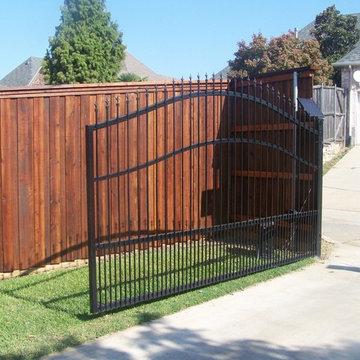 Iron Picket Automatic Swing Gate