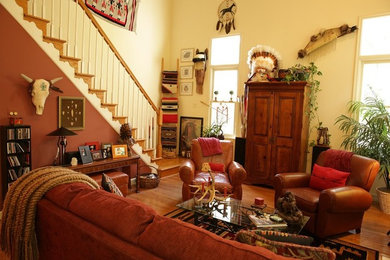 Example of a classic living room design in Other