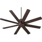 QUORUM INTERNATIONAL - QUORUM INTERNATIONAL 96608-86 Proxima Ceiling Fan, Oiled Bronze - QUORUM INTERNATIONAL 96608-86 Proxima Ceiling Fan, Oiled BronzeSeries: ProximaProduct Style: Soft ContemporaryFinish: Oiled BronzeFan Wattage: 31/20/13/9/6/4RPM: 153/128/110/91/72/53Motor Size: DC-165MMotor Poles: 6Motor Lead Wire: 80Number of Blades: 6Sweep: 60Blade Side A Color: Oiled BronzeBlade Side B Color: Oiled BronzeDownrod Length1(in): 4Downrod Length2(in): 6Overall Fan Height(in): 17.5Ceiling to Lower Edge of Blade(in): 14.5UL Type: Dry