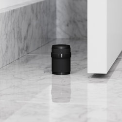 Luxe Knurled Door Stop Matte Black - Drawer & Cabinet Hardware