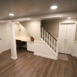 75 Beautiful Cork Floor Basement Pictures Ideas October 2020 Houzz,How To Paint A Mirror Frame With Chalk Paint
