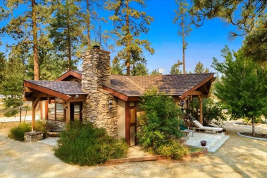 Inspiration for a rustic exterior home remodel in Other
