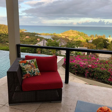 Sunbrella cushion covers brighten scenic overlook