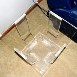 Side table with formed legs - Lucite/Acrylic - Products