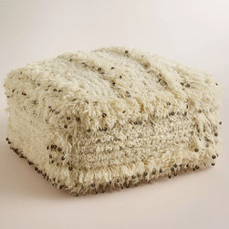 Shabby Chic Decor - Moroccan Ottoman - Decorative Pillows
