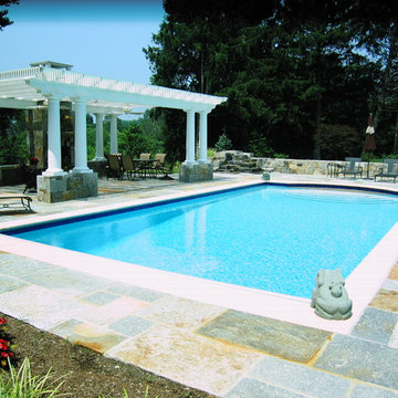 Wilton Connecticut pool with automatic cover