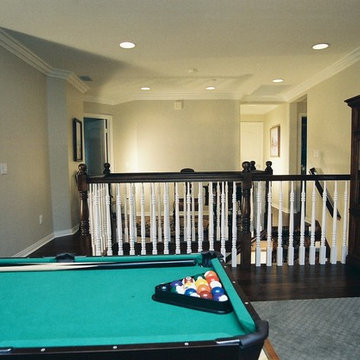 Bonus Room Loft Addition - Wood Railing