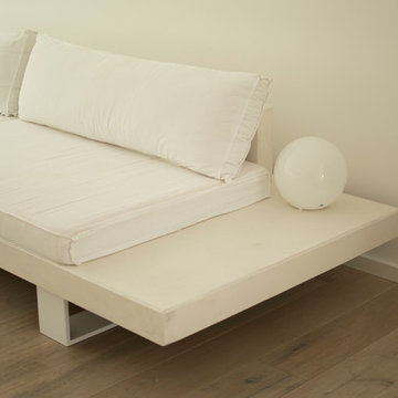 Beton Couch in weiss