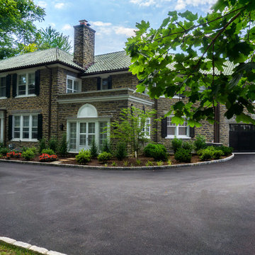 New Front Landscaping, with Belgium Block Curb