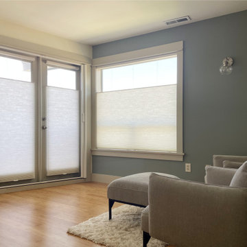 French Door Top-Down/Bottom-Up Honeycomb Shades | Amazing Blinds by Armi